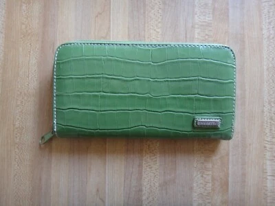 Rosetti Lime Green Vinyl Zip around Wallet 7.5" X 4" NEW - Image 1 of 4