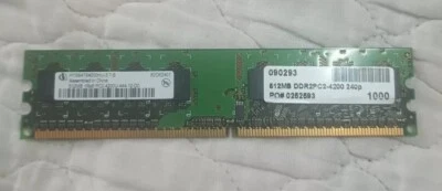 512MB DDR2PC2-4200 230P HYS64T64000HU-3.7-B Desktop Memory Module 1Rx8 PC2-4200U - Image 1 of 4