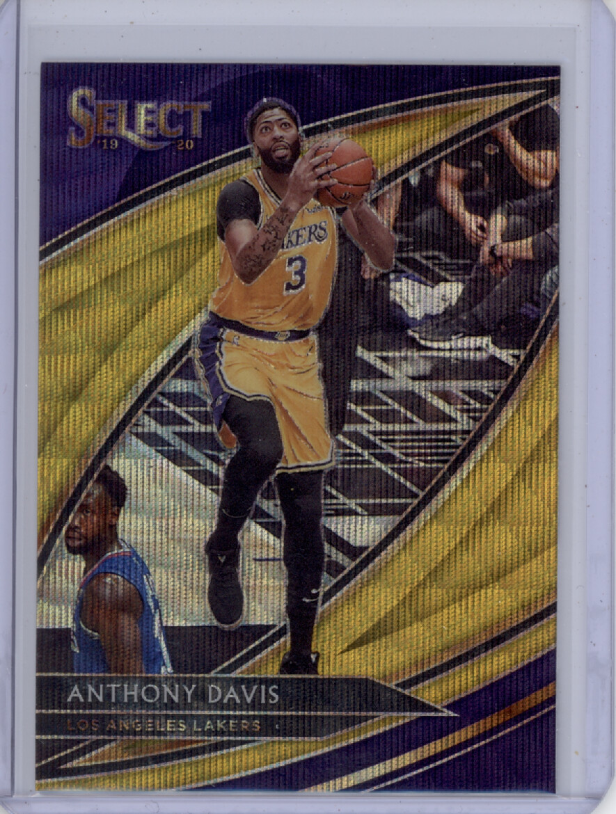 2019-20 Select Courtside Anthony Davis Gold Wave Prizm