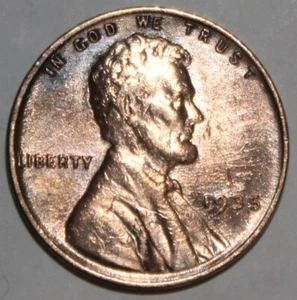 1935 1C RD Lincoln Cent UNC 2395 - Picture 1 of 2
