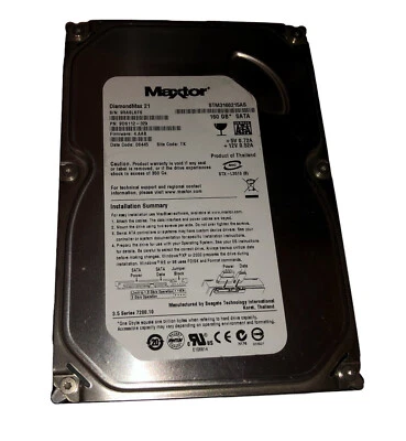 Hard disk STM3160215AS Maxtor DiamondMax 21 160GB 7200RPM SATA 3Gbps 2MB 3.5 - Immagine 1 di 2