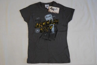 BATMAN ARKHAM CITY GREETINGS FROM LADIES SKINNY T SHIRT NEW OFFICIAL RARE - Image 1 of 4