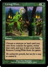 WOTC MtG Judgment Living Wish (R) VG
