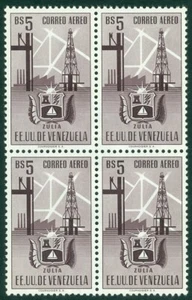EDW1949SELL : VENEZUELA 1951 Scott #C354 Block of 4. Very Fine, Mint NH Cat - Picture 1 of 2
