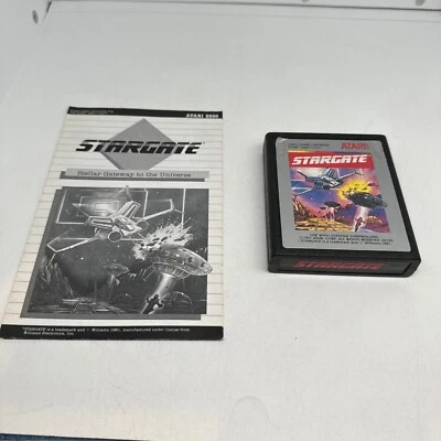 RARE STARGATE (Defender 2) Atari 2600 Cartridge And Manual Tested See Pics - Image 1 of 4