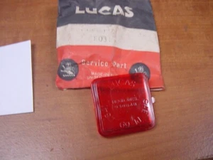 1 NOS Lucas RED Side Marker Lens Aston DBS Lotus Elan Triumph Spit Saab Sonnett - Picture 1 of 5