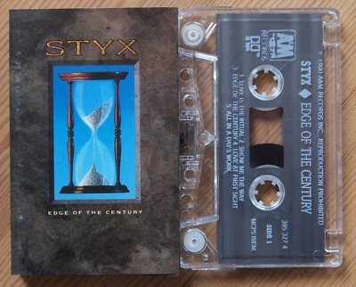 STYX - EDGE OF THE CENTURY (A&M 3953274) 1990 UK CASSETTE TAPE EX COND! - Image 1 of 3