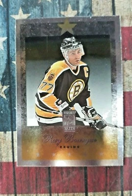 RAY BOURQUE , BRUINS , 1996 DONRUSS ELITE , 1 STAR , NHL HOCKEY CARD 9 - Image 1 of 2