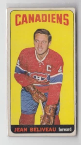1964-65 TOPPS #33 JEAN BELIVEAU CANADIANS SUPER SHORT PRINT EX TOUGH CARD! - Bild 1 von 2