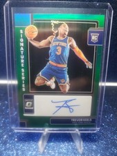 2022-23 Donruss Optic Trevor Keels RC AUTO #SS-TVK Signature Series Green Prizm