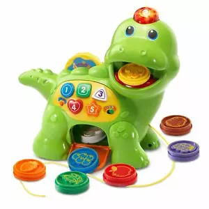 VTech Chomp &Count Dino, Green DAMAGED BOX - Picture 1 of 9