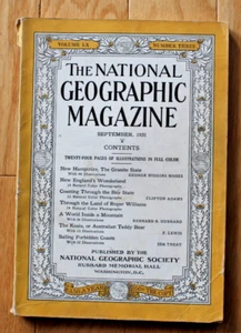 National Geographic September 1931 New Hampshire; Koala; Sailing; Roger Williams - Bild 1 von 19