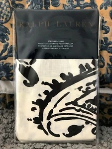 RALPH LAUREN SEVILLE PAISLEY STANDARD SHAM(1) ~ BLACK/OFF WHITE - Picture 1 of 3