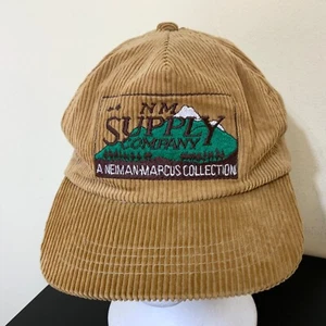 Sombrero de pana vintage NEIMAN MARCUS marrón talla única para todos - Imagen 1 de 7
