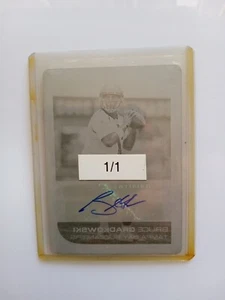 2066 Topps Yellow Printing Plate #241  Bruce Gradkowski 1/1 - Picture 1 of 2