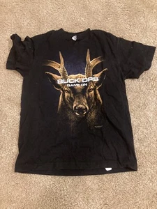 2012 Black Ops Deer Shirt Kids Medium, Black Fabric, Torn Collar - Picture 1 of 4