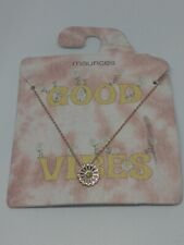 Maurices gold tone daisy necklace good vibes