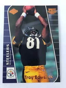 Collector's Edge Triumph Troy Edwards 1999 #T153 Rookie RC Steelers - Imagen 1 de 2