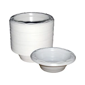 200 - Tazones de plástico para postre sopa para catering reutilizables suministro para fiesta de cumpleaños 8 oz - Imagen 1 de 6