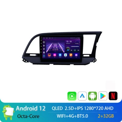 Radio estéreo de coche 9"2+32 Android 12 para HYUNDAI Elantra RHD 2015 16 GPS NAVEGACIÓN DSP Foto 1 de 4