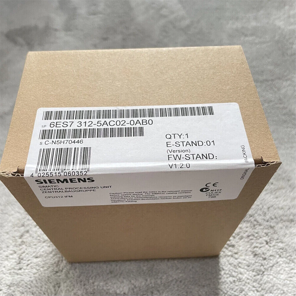 6ES7 312-5AC02-0AB0 NEW SIEMENS 6ES7312-5AC02-0AB0 SIMATIC S7-300 CPU 312 IFM - Bild 1 von 1