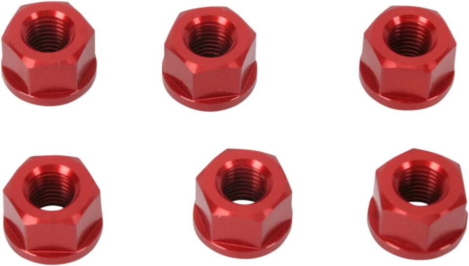 DRIVEN RACING Aluminum Sprocket Nuts Red M10 x 1.25 DSNRD - Image 1 of 1