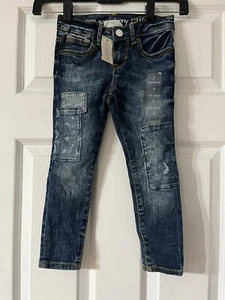 Gymboree Girls Super Skinny Patch Pocket Jeans Size 4 Blue  - Picture 1 of 10