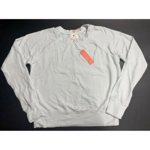 Sundry Neu mit Etikett Damen Langarm Sweatshirt mit Rundhalsausschnitt blau Größe 0 - Bild 1 von 6