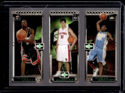 2003-04 Topps Rookie Matrix Dwyane Wade Milicic Carmelo Anthony RC #115 112 113 - Image 1 of 2