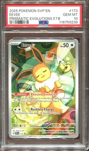 Eevee Evoluzioni Prismatiche ETB Pokemon PSA 10 Scarlatto e Viola Promo GIOCO PERFETTO MT 173 - Foto 1 di 6