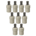 10 Pack XFITTING 1/2" Pex B x 1/2" CPVC Transition Coupling, Lead Free Brass
