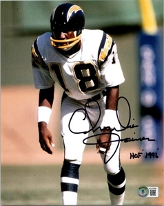 CHARLIE JOINER SIGNED 8X10 PHOTO BECKETT BAS COA SAN DIEGO CHARGERS HOF 8 - Picture 1 of 1