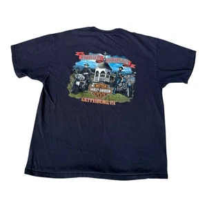 Harley Davidson T Shirt Herren Gr. 2XL schwarz World Famous Gettysburg PA doppelseitig - Bild 1 von 8