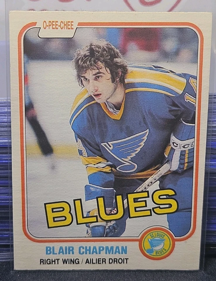 81-82 O-Pee-Chee Blair Chapman 🚨🚨🚨 St. Louis Blues  - Image 1 of 2