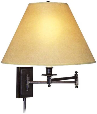 Lámpara de pared de brazo oscilante enchufable Kinetic Collection Foto 1 de 2