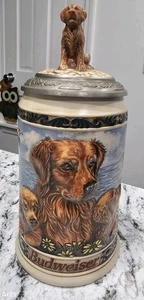 1994 Budweiser Deckel Bierstein Hunter's Companion Serie #3 Golden Retriever - Bild 1 von 7