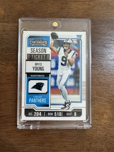 2023 Panini Contenders Football Season Ticket Panthers Bryce Young #15 Base (RC) - Picture 1 of 2