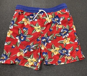 Janie & Jack Boys Swim Trunks Size 12 Floral Pattern - Picture 1 of 4