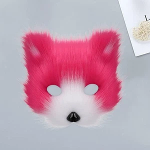 Furry Mask Decor Carnival Prom Mask Masquerade Funny Easter Dress up Bar Facial - Picture 1 of 6