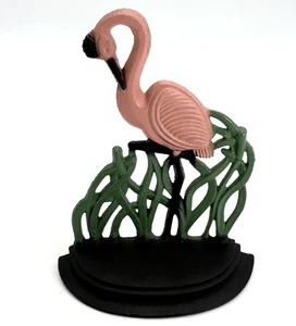 John Wright - Tope de puerta/sujetalibros pintado a mano - Flamenco - 6 1/2" #52-722 con caja - Imagen 1 de 5