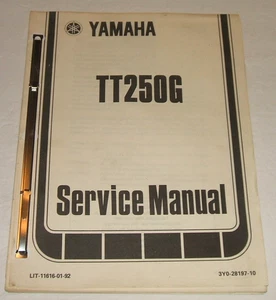 Yamaha 1980 TT250 Service Manual TT 250 TT250g Repair Shop - Picture 1 of 6