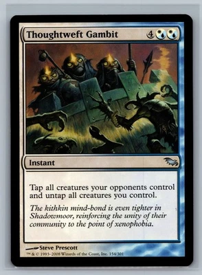 Magic The Gathering Shadowmoor Thoughtweft Gambit #154/301 MTG TCG CCG - Image 1 of 2