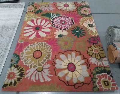 ORANGE / MULTI 4'-0" x 6'-0" Flaw in Rug, Reduced Price 1172786196 JAR812A-4 - Image 1 of 4