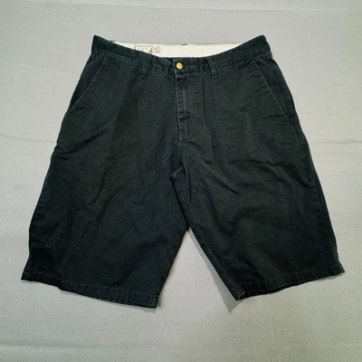 Volcom Shorts Mens 32 Chino Cotton Skateboard Dark Black - Image 1 of 4