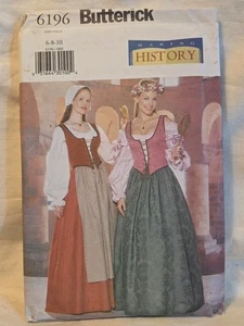 Butterick pattern 6196 Historical Costume Size 6 - 10 *uncut* - Picture 1 of 2