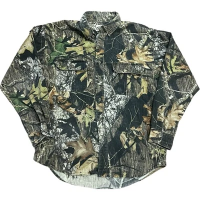 FieldStaff Camo Hunting Shirt Realtree Style Vintage Outdoor Woodsman XL - Image 1 of 4