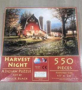 SunsOut Harvest Night 550 Piece Jigsaw Puzzle - Art by Chuck Black - New 15x24 - Picture 1 of 2