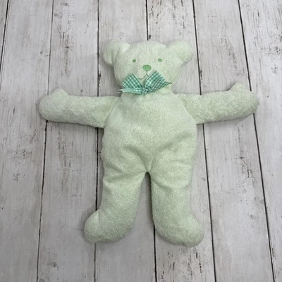 North American Bear Co. блин медведь плюшевая пастель зеленый махровая ткань плоский милый - Изображение 1 из 4