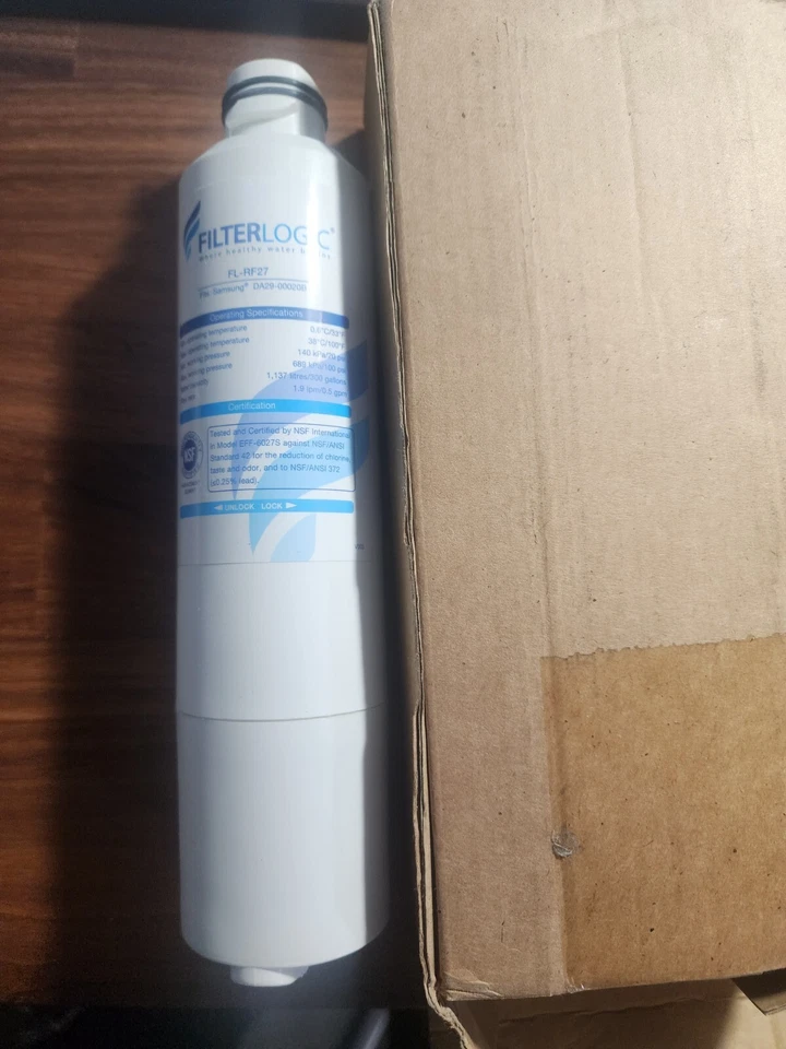Filterlogic  Refrigerator Water Filter FLRF27 for Samsung 53&42 DA29-00020B - Image 1 of 4