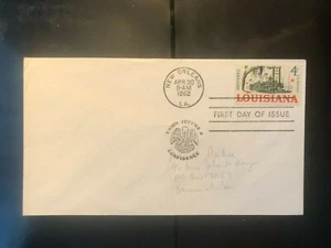 USA 1962 Ersttagsbrief 4c 150 J. Lousiana Raddampfer Mississippi Sonderstempel - Bild 1 von 1